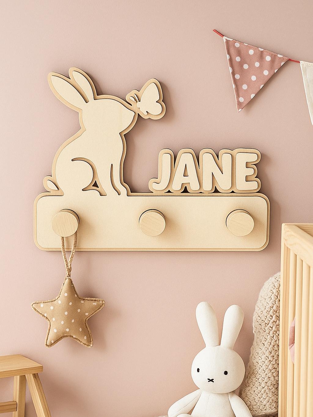 Kinderkapstokje Konijn